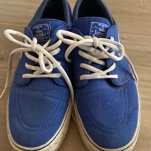 Blue and White Janoski Shoes